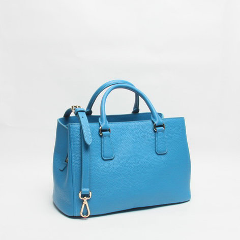 2014 Prada original grainy calfskin tote bag BN2329 blue
